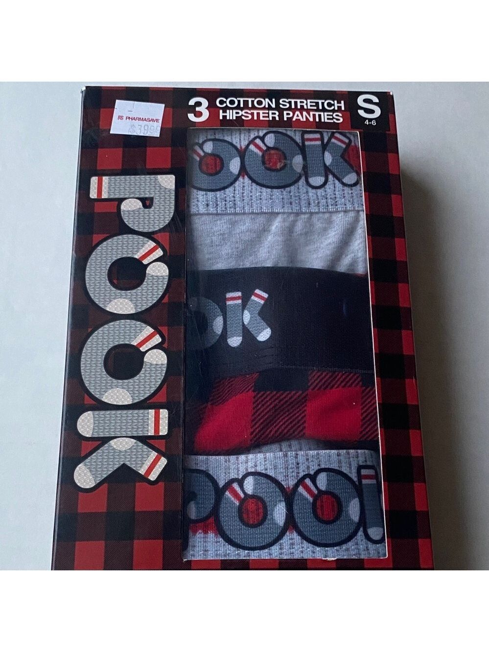 New in box. 3 Cotton Hipster Panties. Winter theme. Small